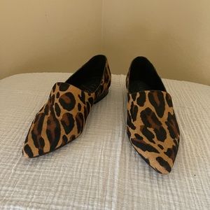 Animal print loafers
